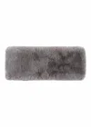 Carolina Amato Faux Fur Headband In Grey