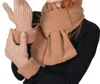 CAROLINA AMATO SHERPA NECK WARMER IN MAPLE