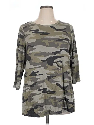Pre-owned Carolina Belle 3/4 Sleeve T-shirt In Gray