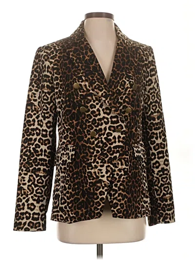Pre-owned Carolina Belle Blazer Jacket In Gold