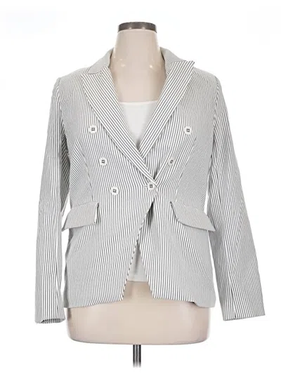 Pre-owned Carolina Belle Blazer Jacket In Gray