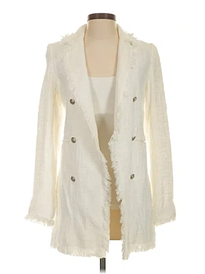 Pre-owned Carolina Belle Blazer Jacket In Ivory
