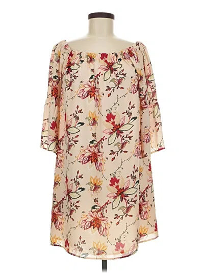 Pre-owned Carolina Belle Casual Dress In Tan