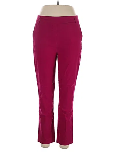 Pre-owned Carolina Belle Casual Pants In Burgundy