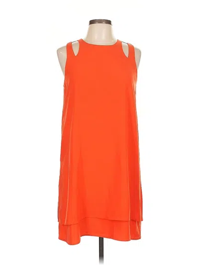 Pre-owned Carolina Belle Cocktail Dress In Orange
