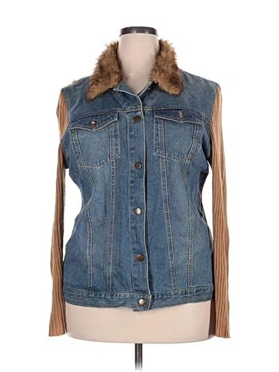 Pre-owned Carolina Belle Denim Vest In Blue