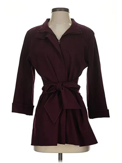 Pre-owned Carolina Belle Jacket In Burgundy