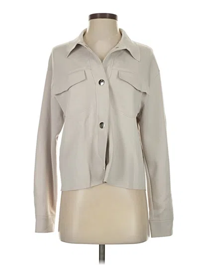 Pre-owned Carolina Belle Long Sleeve Blouse In Gray