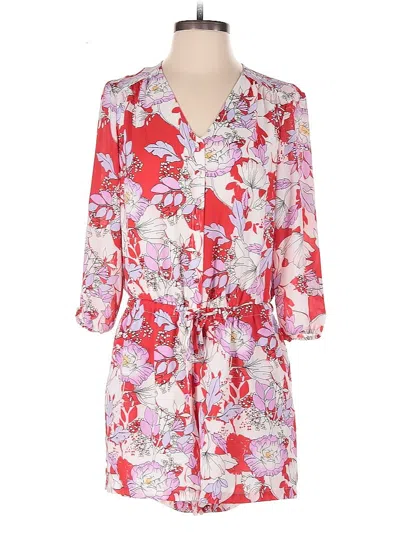 Pre-owned Carolina Belle Romper In Red