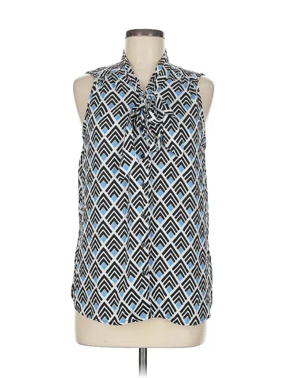 Pre-owned Carolina Belle Sleeveless Blouse In Blue