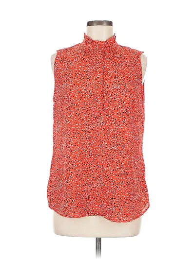 Pre-owned Carolina Belle Sleeveless Blouse In Orange