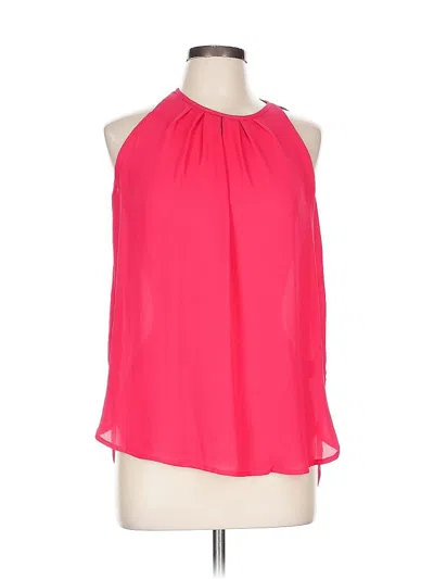 Pre-owned Carolina Belle Sleeveless Blouse In Pink