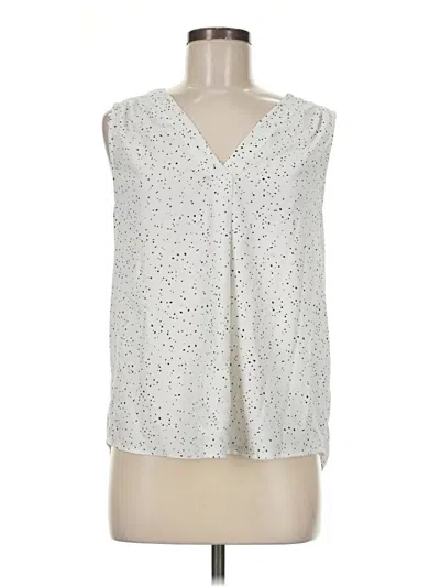 Pre-owned Carolina Belle Sleeveless Blouse In Silver