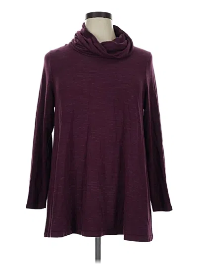 Pre-owned Carolina Belle Turtleneck Sweater In Burgundy