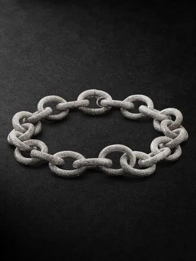 Carolina Bucci Link White Gold Bracelet In Gray