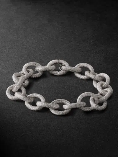 Carolina Bucci Link 18-karat White Gold Bracelet In Silver