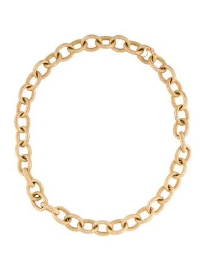 Pre-owned Carolina Bucci 18k 1885 Links Short Necklace, 16" In Multicolor