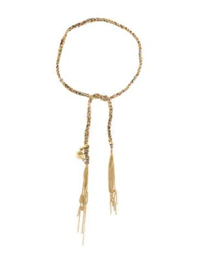 Pre-owned Carolina Bucci 18k Diamond Lucky Celebration Bracelet With Balloon Charm, 5.5" In Multi