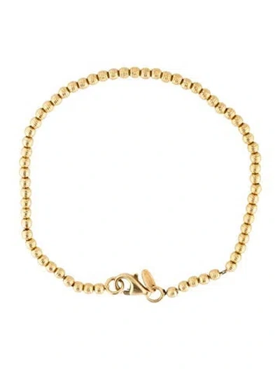 Pre-owned Carolina Bucci 18k Discoball Bead Bracelet, 6" In Multicolor