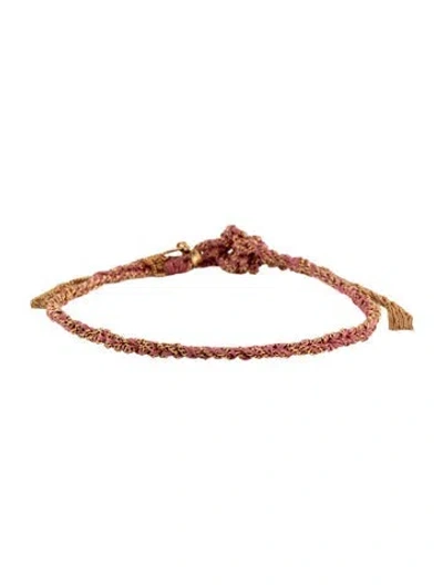 Pre-owned Carolina Bucci 18k Lucky Baby Girl Bracelet In Multicolor