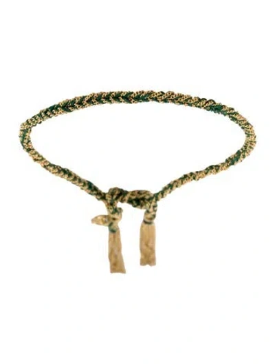 Pre-owned Carolina Bucci 18k Lucky Fortune Ladybug Charm Wrap Bracelet In Multi