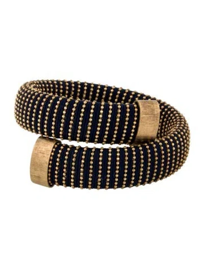 Pre-owned Carolina Bucci Caro Wrap Bracelet, 6.25" In Blue