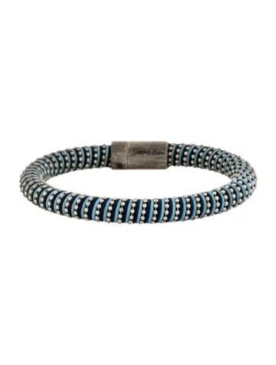 Pre-owned Carolina Bucci Twister Bracelet, 6" In Blue