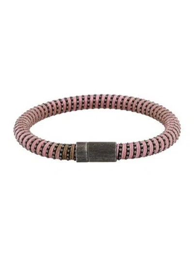 Pre-owned Carolina Bucci Twister Braclet, 6.5" In Pink