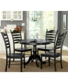 Carolina Classics Flora Dining Collection Quick Ship In Antique Black