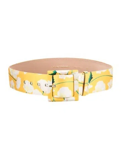 Pre-owned Carolina Herrera 2025 Icon Waist Belt W/ Tags In Yellow