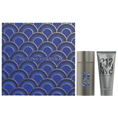 CAROLINA HERRERA 212 MEN SET 3.4 EDT SPRAY/3.4 OZ AFTER SHAVE GEL