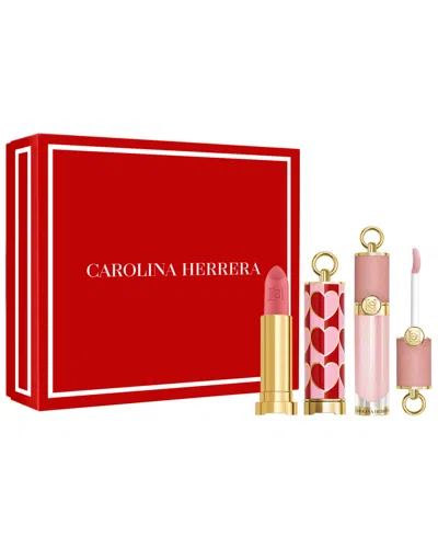 Carolina Herrera 3-pc. Lip Duo Gift Set In Transparent