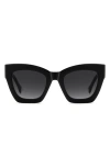 Carolina Herrera 52mm Gradient Cat Eye Sunglasses In Black