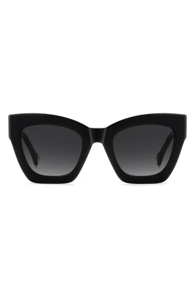 Carolina Herrera 52mm Gradient Cat Eye Sunglasses In Black