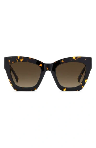 Carolina Herrera 52mm Gradient Cat Eye Sunglasses In Brown