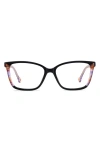Carolina Herrera 53mm Rectangular Reading Glasses In Red