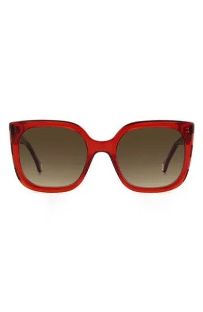 Carolina Herrera 54mm Square Sunglasses In Brown