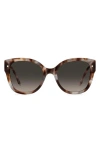 Carolina Herrera 55mm Gradient Butterfly Sunglasses