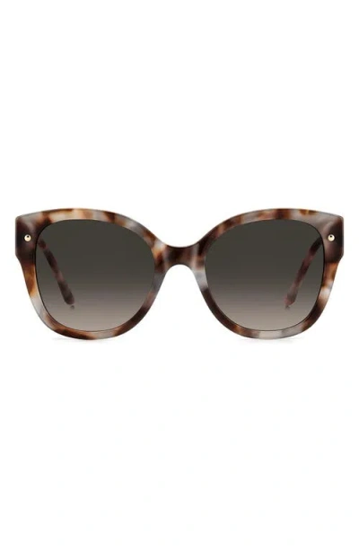 Carolina Herrera 55mm Gradient Butterfly Sunglasses