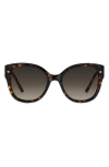 Carolina Herrera 55mm Gradient Butterfly Sunglasses