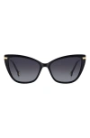 Carolina Herrera 55mm Gradient Rectangular Sunglasses