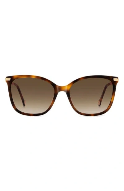 CAROLINA HERRERA CAROLINA HERRERA 55MM GRADIENT RECTANGULAR SUNGLASSES