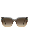 Carolina Herrera 55mm Rectangular Sunglasses In Multi
