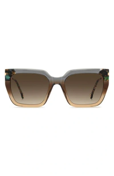 Carolina Herrera 55mm Rectangular Sunglasses