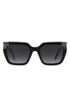 Carolina Herrera 55mm Rectangular Sunglasses In Black