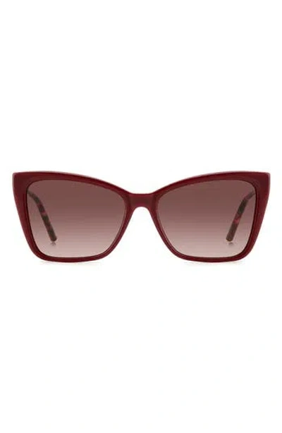 CAROLINA HERRERA CAROLINA HERRERA 57MM CAT EYE SUNGLASSES