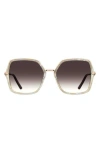 Carolina Herrera 57mm Square Sunglasses In Brown