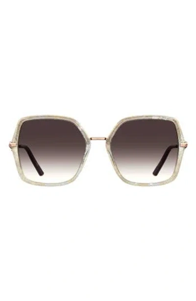 Carolina Herrera 57mm Square Sunglasses In Brown