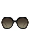 Carolina Herrera 61mm Gradient Geometric Sunglasses In Multi