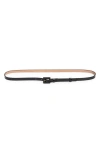 Carolina Herrera '90s Patent Leather Belt In Black
